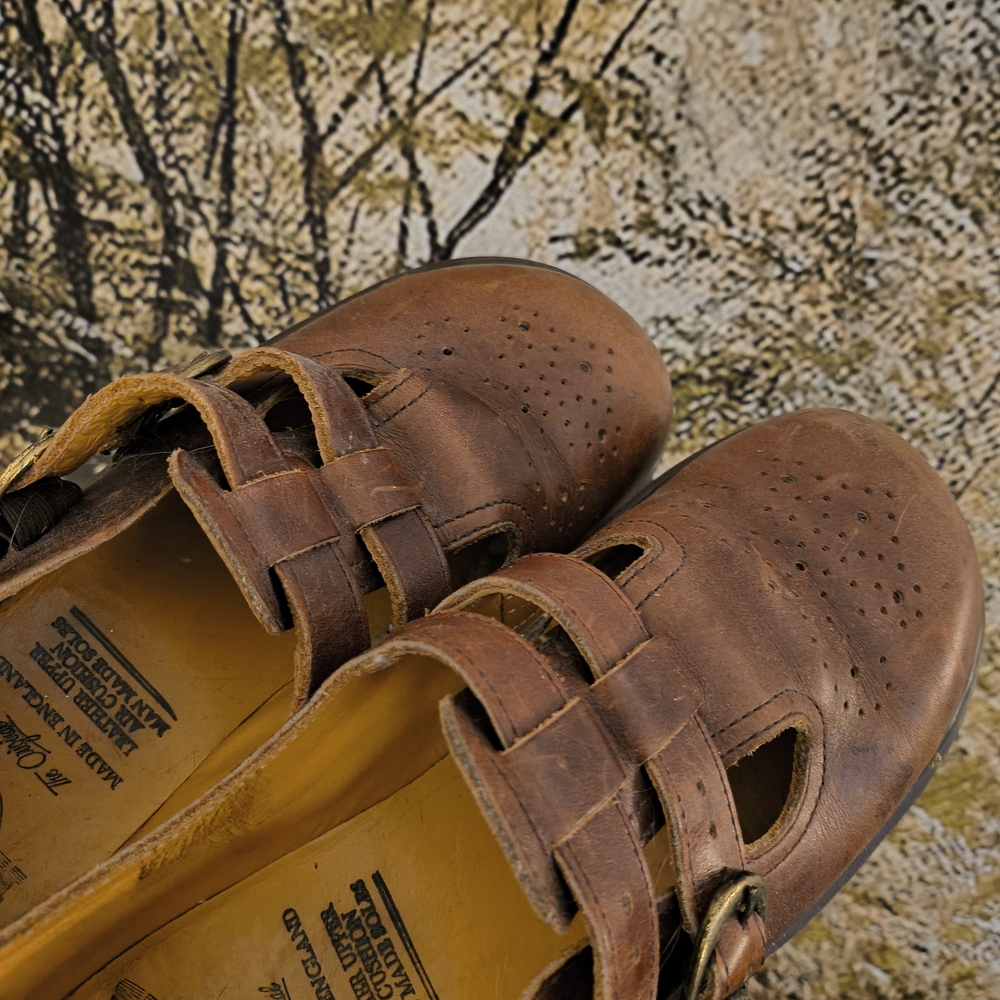 VTG 90's Doc Dr. Martens Made In England Double Strap Mary Janes US 7-7.5 - Picture 3 of 10
